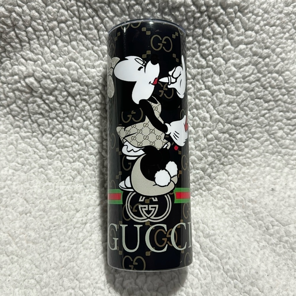 Black Graphic Print 20 OZ Skinny Tumbler